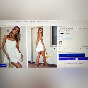 Selfie Leslie White Lace Dress